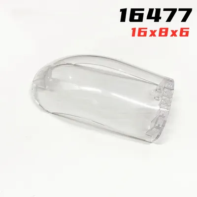 16477 Windschutz scheibe 16x8x6 gebogen mit 3 Stift löchern Ziegels pielzeug für technische Moc DIY Gebäude blöcke kompatibel Image