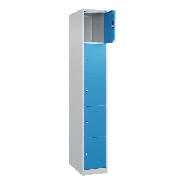 CP Schließfachschrank »Classic Plus Korpus lichtgrau« 1x5 Fächer blau, 30x185x50 cm