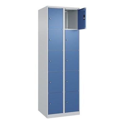 CP Schließfachschrank »Classic Plus Korpus lichtgrau« 2x5 Fächer blau, 60x185x50 cm Image
