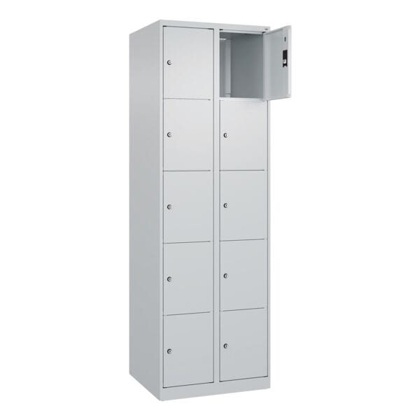 CP Schließfachschrank »Classic Plus Korpus lichtgrau« 2x5 Fächer grau, 60x185x50 cm