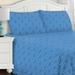 3 Pcs Cotton Flannel Bed Sheet Set with Pillowcases in Twin Size