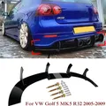 Gloss For VW Golf 5 MK5 R32 2005 -2009 Car Rear Bumper Diffuser Protective Tail Side Spoiler