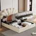 Queen Size PU Upholstered Platform Bed with Hydraulic Storage System