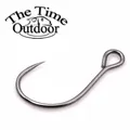 The Time 100pcs Barbless Single Crankbaits Hook High Carbon Steel #4/6/8 SHigh Carbon Steel Wide