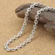 Pure Silver 3mm necklace S925 Sterling Silver Jewelry Square Men Women Necklace Chain 925 silver