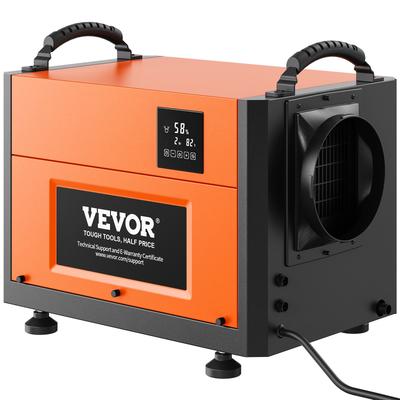 VEVOR 125 Pints Commercial Dehumidifier with Drain Hose for Crawl Spaces,Auto Defrost, CSA Listed - 125 Pints