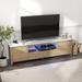 70 Inches Modern TV stand with LED Lights Entertainment Center TV cabinet with Storage for Up to 75 inch for Gaming Living Room