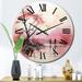 Designart "Contemporary Art Experiment With" Landscapes Oversized Wall Clock