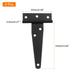 4Pcs T-Strap Door Hinges, Wrought Tee Shed Gate Hinges Iron