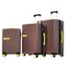 3-Pieces Expandable Luggage Set (20" 24' 28" Available) Hardside Spinner Suitcase w/TSA Lock Modern Contrast Color Suitcase Set