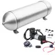 Universal DC 12V 3/5 Gal Air Tank 480c Air Suspension Compressor Onboard System Kit OUTLET 1/4