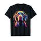 Wasserfarben Farbenfroher Pointer Hunde T-Shirt