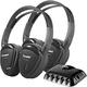 Power Acoustik 2 Swivel Ear Pad Single Channel IR Wireless Headphones with Transmitter