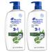 Head & Shoulders 2 In 1 Dandruff Shampoo And Conditioner Anti-Dandruff Treatment Tea Tree Oil For Daily Use 32.1 Oz Each Twin Pack