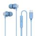 COFEST Electronics Gadgets Sports Earphones In Ear Subwoofer Wired Headphone With Microphone For Both Men And Women Blue B