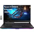 ASUS ROG Strix Scar 15 15.6 300Hz IPS Type FHD Gaming Laptop AMD Ryzen 9 5900HX 32GB RAM 1TB PCIe SSD RGB Backlit Keyboard GeForce RTX 3080 Win 10 Pro Gray Hotface 32GB USB Card