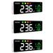 3X DM1306D Digital Decibel Sound Meter Smart Wall Mounted Noise Detector 30-130DB Temperature and Humidity Monitor