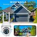 Teissuly Security Cameras with Card Reader - 2.4GHz WiFi Cam for Outdoor Home Monitoring-HD 1080P Dome Surveillance Cameras 360Â° View - IP66 Waterproofs with Motion Detection Full-Color Night Vision