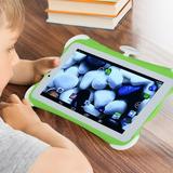 Uorcsa Android Tablets for Kids under $50 Tablet Children s Learning Machine WIFI Bluetooth Android 1G+16G Dual Camera 2800amh Call Gaming 7Inch IPS Display Screen 4 Core Processor Green 23x15x6.5cm