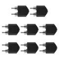 8pcs 3.5mm Female to 2 RCA Male Connector Adapter Stereo Jack Y Splitter