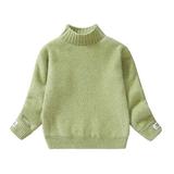 OGLCCG Kids Fleece Sweatshirt for Boys Girls Fall Winter Warm Soft Sherpa Lined Pullover Tops Fashion Cozy Turtleneck Sweater (3-14 Years)