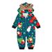 Olyvenn Parent-children Clothing for Baby Fashionable Christmas Print Family European And American Pajamas Parent-child Suit Baby Home Best Gifts for Women 2023 Blue 18M