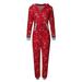fimkaul Pajamas for Family Long Sleeve Winter Fall Romper Cartoon Matching Outfit Christmas Hood Jumpsuit Sleepwear Womens Pajama Set