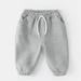 LYCAQL Baby Boy Clothes Toddler Children Kids Baby Boys Girls Solid Pants Trousers Outfits Clothes Baby Boy Clothes 18 (Grey 2-3 Years)