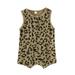 Clothes Summer Style Sleeveless Vest Leopard Prints Casual and Comfortable Outfits for Girls