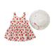 Lindreshi Baby Girl Clothes Clearance Toddler Baby Girl Summer Sleeveless Flying Sleeve Printed Bowknot Dress