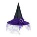 Decorative Props Adult Headdress Hat Witch Children Hat Baseball Caps Purple One Size