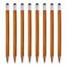 8pcs Stylus Pen Ink Ballpoint Pen Gift for Men 2 in 1 Universal Pens with Stylus Tips Gold