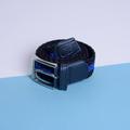 Navy And Royal Blue Men's Woven Stretch Belt