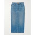 Mother - The Pencil Pusher Denim Midi Skirt - Mid denim