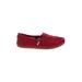 TOMS Flats: Red Print Shoes - Women's Size 9 1/2 - Almond Toe