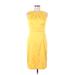 DressBarn Casual Dress - Sheath: Yellow Dresses - Women's Size 4