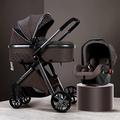 Jogging Pram Lightweight Pushchair with Diaper Bag | Travel Stroller from Birth | Rain Cover, Footmuff, Mosquito Net | Aluminum Alloy Frame | Luxury Gift