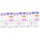 ibasenice 6 Sets 18pcs Cleaning Tool Set Dust Sweep Mop Kids Cleaning Cart Kids Mop and Bucket Miniature Dollhouse Furniture Kids Gift Kids Cleaning Trolly Vacuum Child Plastic Pretend