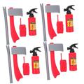 ibasenice 4 Sets Fire Props Kids Fireman Costume Fireman Toy Soaker Role Play Toys Fire Squirter Toy Kids Suits Kids Firefighting Role Play Toy Child Boy Plastic