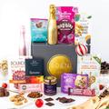Prosecco Luxury Vegan Chocolate Gifts, Christmas Hampers Gift Baskets, Festive Tower Of Treats Vegan Christmas Chocolate, Xmas Sweets, Dairy Free, Vegetarian, Gluten Free Hamper