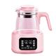 SEYFI Kettles,1.3L Glass Kettle, 72H Glass Kettle with Heat Preservation Function, 360° Chassis Heating Fast Water Heater, Led Temperature Prompt and Touch Screen Control/Pink