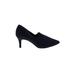 Enzo Angiolini Heels: Slip-on Stilleto Work Blue Print Shoes - Women's Size 6 - Pointed Toe