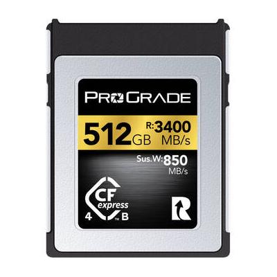 ProGrade Digital 512GB CFexpress 4.0 Type B Gold Memory Card PGCFX512GATBH