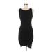 Leith Casual Dress - Mini Scoop Neck Sleeveless: Black Solid Dresses - Women's Size X-Small