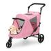 Bring Home Furniture Foldable Standard Stroller, Rubber in Pink | 39.5 H x 41 W x 23 D in | Wayfair MAG-A78-PS-004-PK