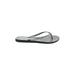 Havaianas Flip Flops: Silver Shoes - Women's Size 37 - Open Toe