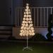 Hi-Line Gift Ltd. Enchanting 1120 LED Twinkle LED Metal Cluster Tree in White | 77.17 H x 19.3 W x 19.3 D in | Wayfair 37459-A-L