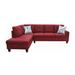 Red/Brown Sectional - Latitude Run® Englewood 96.8" Wide Left Hand Facing Sofa & Chaise Linen | Wayfair A09D6BD14E1E4CEDA4B52A538AD6F844