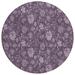 Indigo 96 x 96 x 0.19 in Area Rug - Bungalow Rose Ayush Indoor/Outdoor Area Rug w/ Non-Slip Backing Polyester | 96 H x 96 W x 0.19 D in | Wayfair