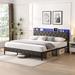 August Grove® Braegan Metal Platform Bed Upholstered/Metal/Linen in Gray | 42 H x 77.8 W x 86 D in | Wayfair 0AA504D9722E42878B2ED12EF987DE61